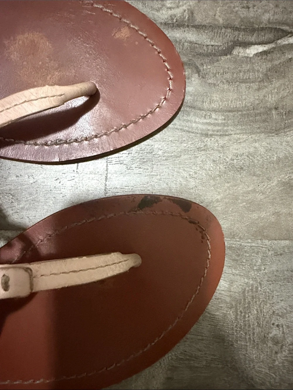 Tory Burch Blush Pink Logo Thong Sandals